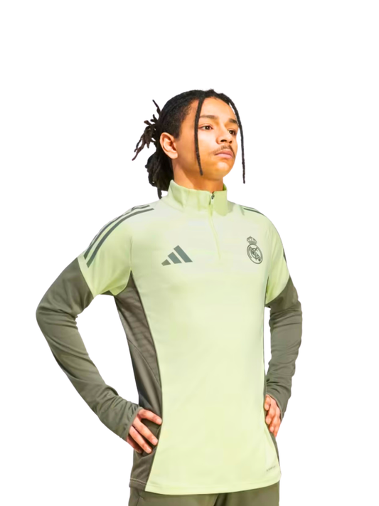 Embroidered Green Training Zipper