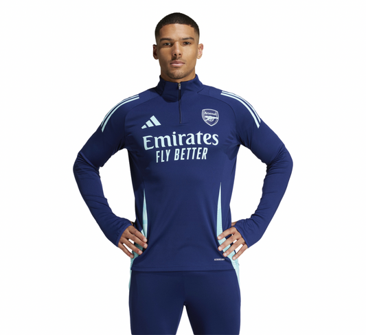 Blue Printed training zipper