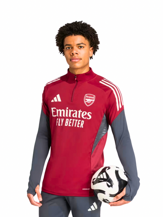 Embroidered Red Training Zipper