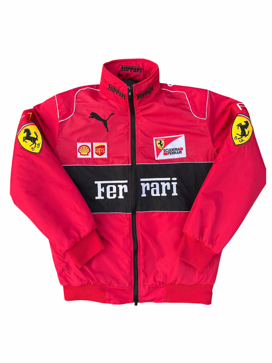 Red F1 RACING JACKET Embroidered & Printed versions