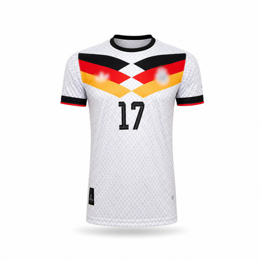 White Printed GER 26 Jersey