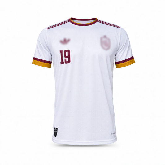 White printed Spain 26 jersey