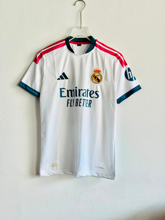 White Embroidered Madrid 26 Jersey