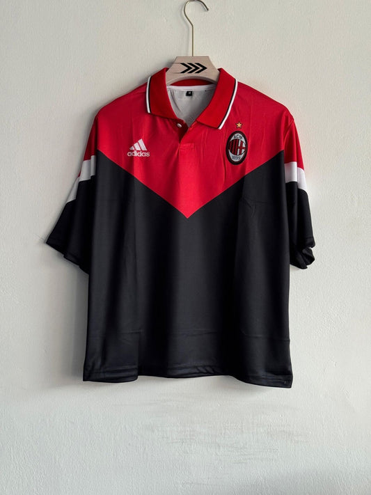 Vintage Red Black Printed Jersey A-C-M