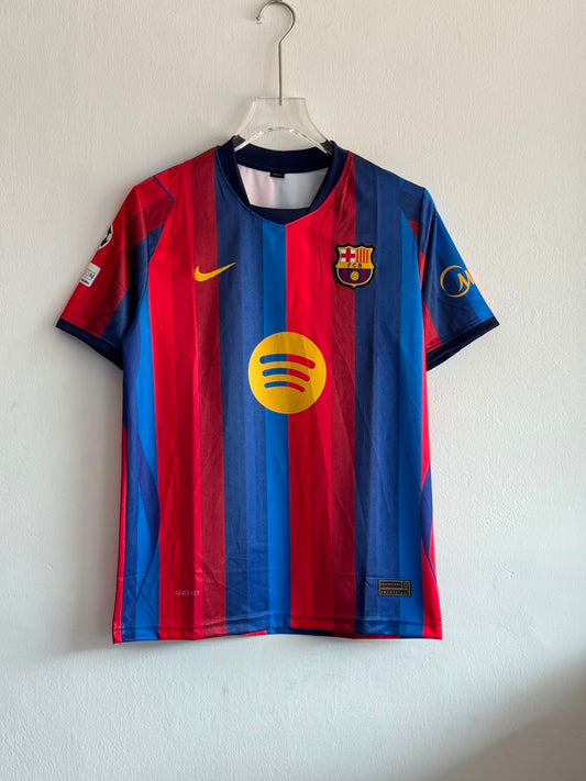 Embroidered Fcb Red Blue Striped 26 Jersey