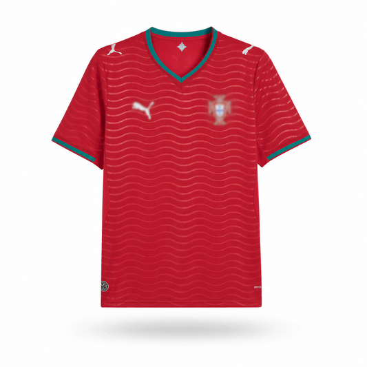 Red Embroidered 2026 Portugal Jersey