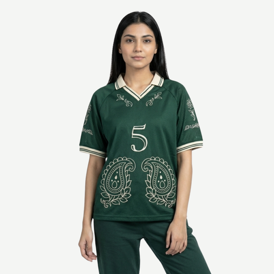 Emerald Paisley The 5 Jersey Regular fit