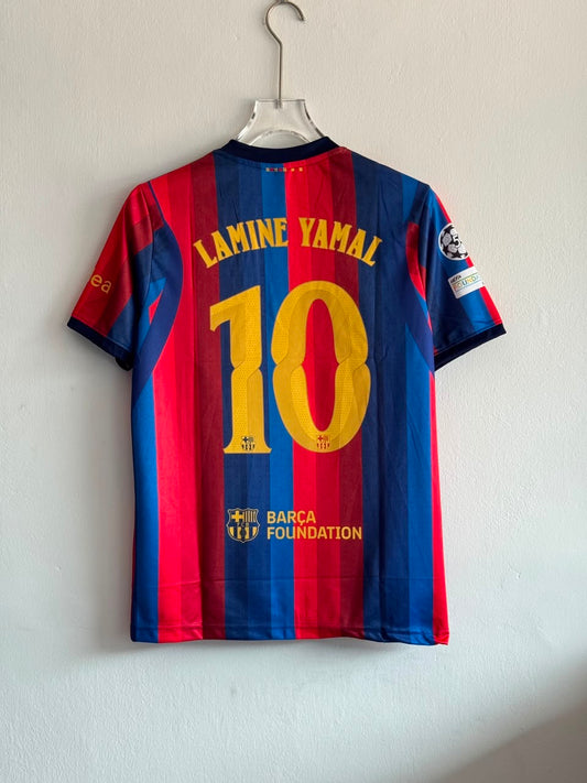 Embroidered Fcb Red Blue Striped 26 Jersey
