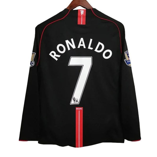 Black Embroidered M-U-F-C 2008/09 Jersey