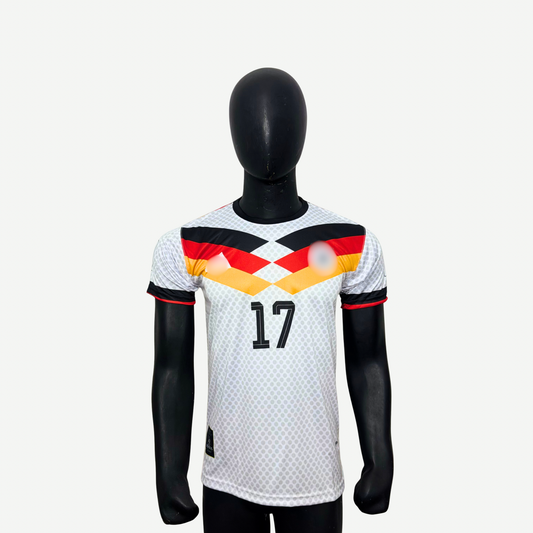White Printed GER 26 Jersey