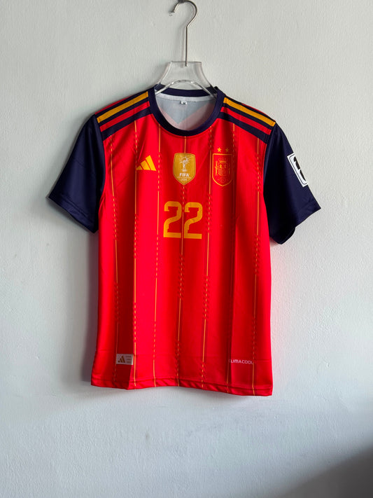 Red 2 Star WC Winning ESP Printed Jersey