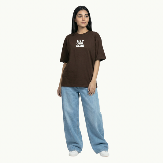 Hot girl club Oversized tee