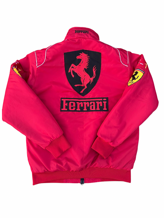 Red F1 RACING JACKET Embroidered & Printed versions