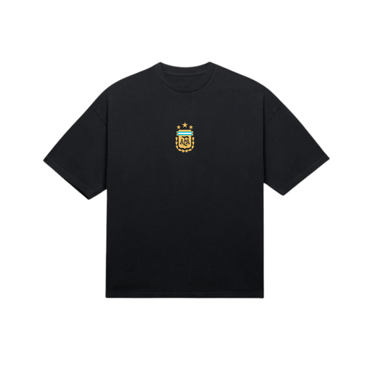 Black oversized tee