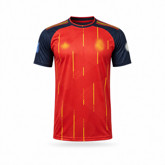 Red 2 Star WC Winning ESP Printed Jersey
