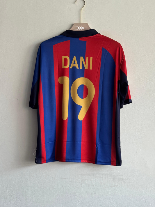 Red Blue Printed  Vintage 01/02 Fcb Jersey