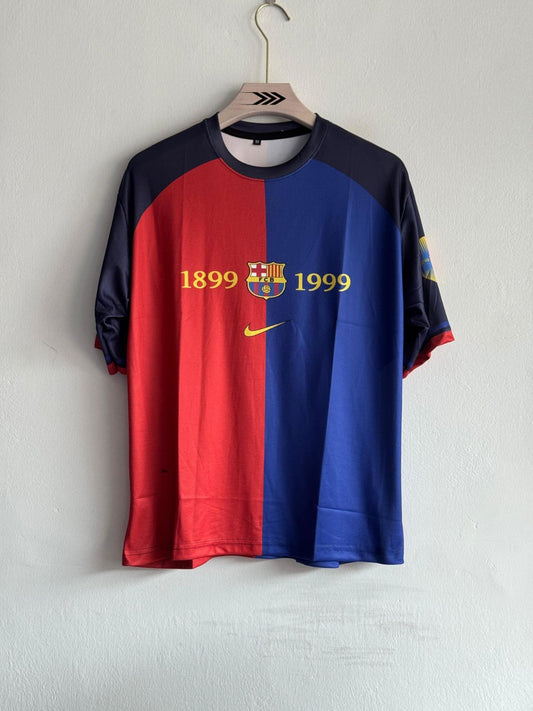 Red Blue Printed FcbVintage Jersey