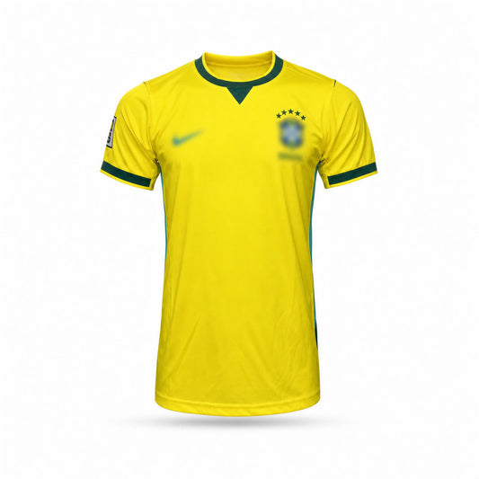 Yellow Printed WC BRA Jersey