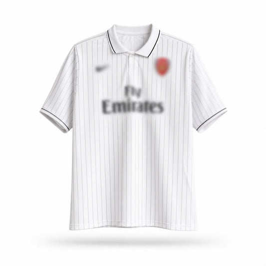 White Striped 2009-10 Printed Oversized AFC Jersey