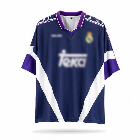 Navy Printed  Madrid Vintage 1997-98 Oversized